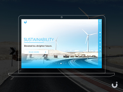 Clean Energy Website - Free UI download blue clean design download energy free ui ux webdesign website white