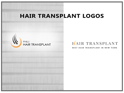 Hair Transplant Logos branding graphic design logo photoshop ui