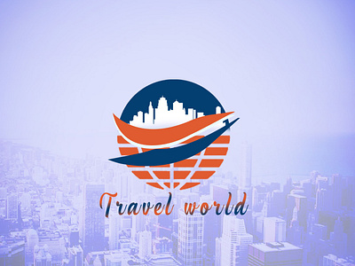 Travel World branding graphic design logo ui