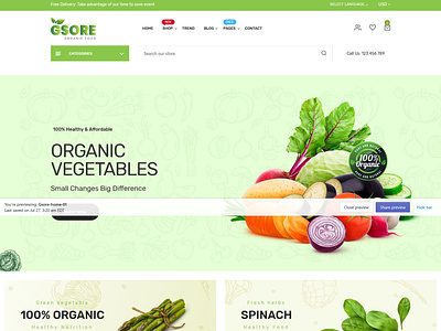 The Plants & Organic Food eCommerce Shopify Theme
