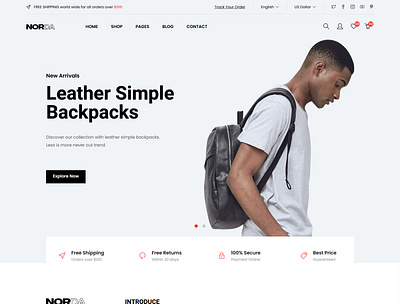 Norda - Minimal eCommerce HTML Template bootstrap bootstrap 4 clean ecommerce electronic fashion furniture html5 kids minimal minimalist modern online shop responsive shopping shopping store