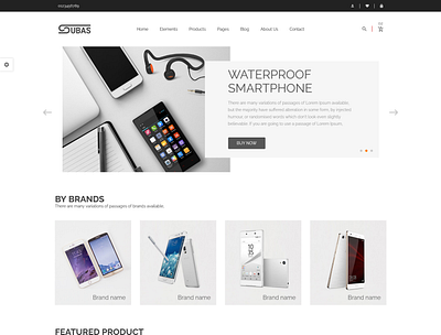 Subas Electronics Store eCommerce HTML Template accessories bootstrap4 clean computer digital electronics marketplace minimal modern modern technology online responsive shop shopping