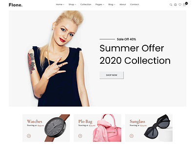 Flone   Clean  Minimal eCommerce HTML Template