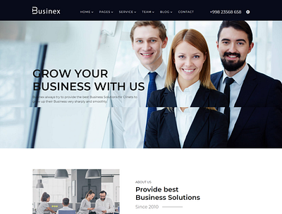 Businex Corporate Business HTML Template advising agency business business corporate consultancy consulting corporate html creative creative business digital enterprise finance financial investments startup