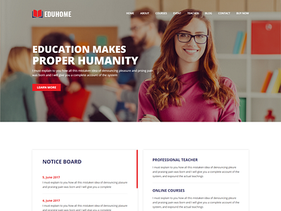 Eduhome   Education HTML Template