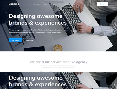 Exomac Corporate Business Bootstrap 5 Template agency bootstrap 4 business clean company consulting corporate creative digital marketing finance html5 minimal responsive startup web design agency