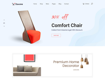 eCommerce HTML Template Daxone accessories bootstrap4 chair clean dress ecommerce electronics fashion furniture furniture mart minimalist modern online shop shopping store