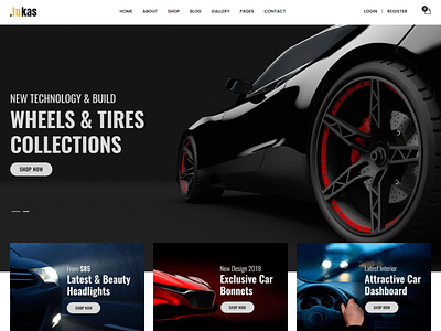 Lukas Car Parts Store eCommerce HTML Template accessories auto parts automobiles bicycle bike bootstrap4 car parts carparts manufacturing modern parts parts manufacturing responsive