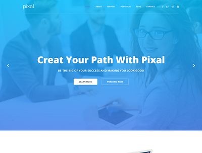 Pixal Multipurpose HTML Template agency business corporate corporate business creative minimal multipurpose one page onepage personal photography professional responsive html restaurant