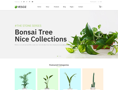 Vesoz Plants And Nursery Shopify Theme christmas tree drop shipping shopify theme flower garden garden shop gift new year nursery plant plant nursery plant shop responsive shopify theme shopify store valentine shopify wood