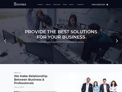 Businex   React Corporate Business Template