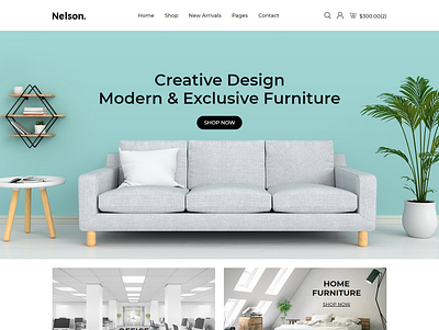 Nelson Furniture Store eCommerce HTML Template clean decor decoration ecommerce template furniture interior luxury minimal minimalist modern online shop responsive html retail shop shopping store