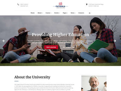 Patshala   Education HTML Template with Page Builder