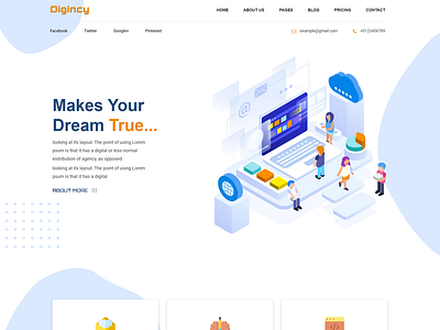 Digincy   Corporate Business Bootstrap 4 Template