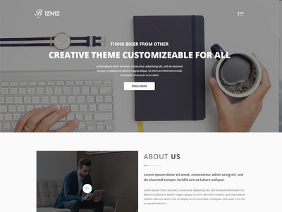 Bizniz Corporate Business HTML Template advertising blog bootstrap business clean company corporate corporate business creative creative agency digital agency modern organization template responsive