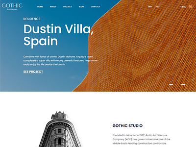 Gothic   Architecture Vue Nuxt JS Template