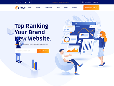 Pringo Digital Marketing Bootstrap 5 Template clean corporate digital marketing modern optimization page rank ranking responsive seo agency business