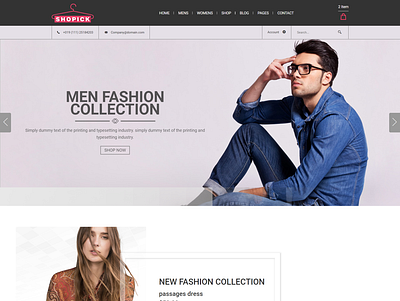 Shopick - Fashion Store HTML Template