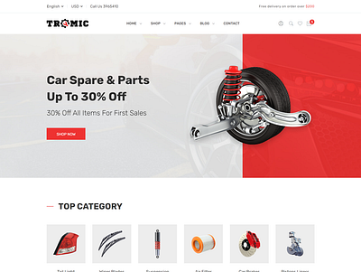 Tromic - Car Accessories Shop Bootstrap 5 Template