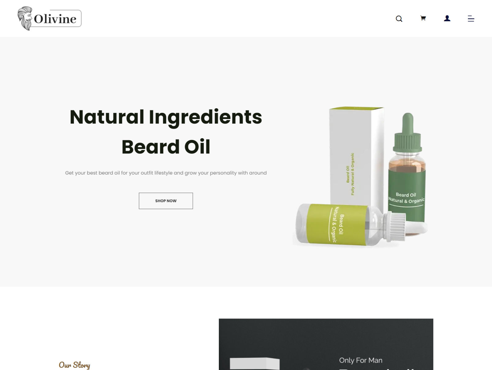 Dribbble - Olivine - Beard Oil HTML Template (1).png by DevItems