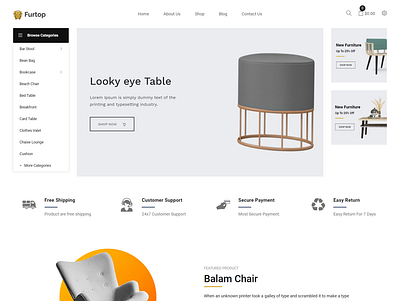 Furtop – Minimal Furniture Shopify Theme bootstrap shopify theme ecommerce shopify theme minimal furniture shopify theme minimal shopify theme shopify website theme