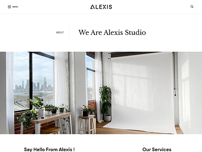 Alexis – Photography React JS Template minimal react js template photography react js template photography web template react react js gallery template react js template