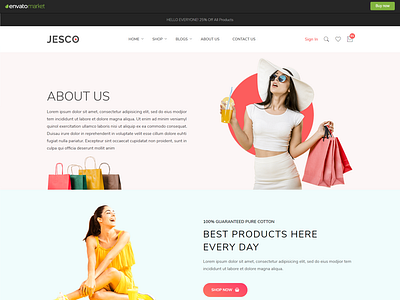 Jesco - Fashion eCommerce HTML Template by DevItems on Dribbble