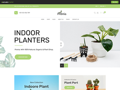 Pronia - Plant Store Bootstrap 5 Template modern digital plant template pixel perfect web template plant store bootstrap template trees plantation html template