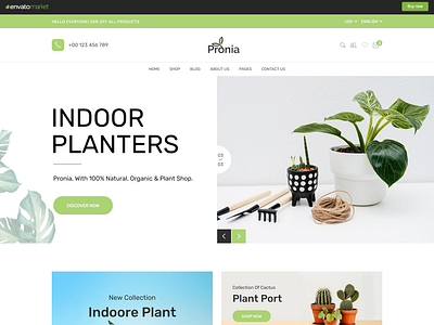 Pronia - Plant Store Bootstrap 5 Template