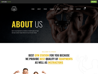 Zymzoo - Gym & Fitness Centre Bootstrap 5 Template fitness zone html template gym classes html template