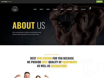 Zymzoo - Gym & Fitness Centre Bootstrap 5 Template