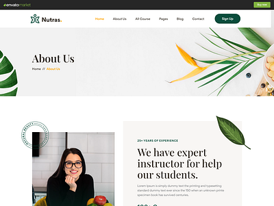 Nutras - Fitness & Nutrition Bootstrap 5 Template bootstrap diet plan template fitness nutrition html template nutrition bootstrap web template nutrition diet template weight loss diet template