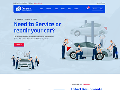 Carserv - Auto Repair Bootstrap 5 Template