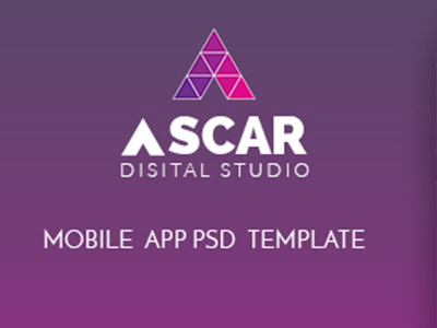 Ascar - Mobile App Psd Template framework7 mobile app mobile website psd