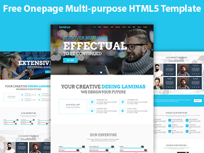 Laminas- Free Onepage Multi-purpose Html5 Template bootstrap creative free multipurpose onepage parallax portfolio responsive