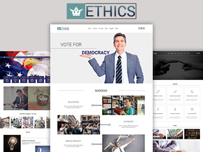 Ethics - Free Political Html5 Landing Page creative free html5 landing page modern political activities political campaign political news political persons