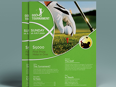 Golf Flyer business flyer cup event flyer flyer golf golf club golf competition golf flyer golf tournament flyer promotion