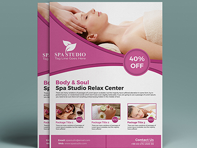 Spa Flyer Template