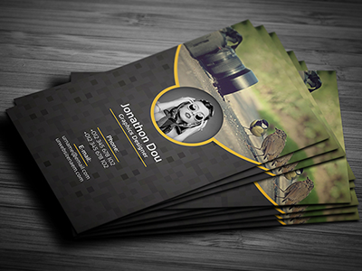 studio visiting card design psd