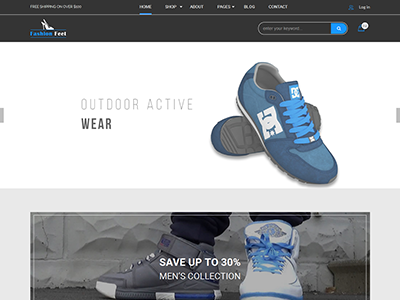 FashionFeet – eCommerce HTML Template