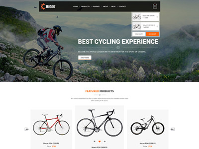Rideo - eCommerce PSD Template bike biker bikes clubs cycle motorcycle motorcycle owners sport xtreme
