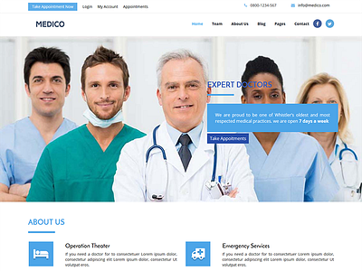 Medico – Medical HTML5 Template