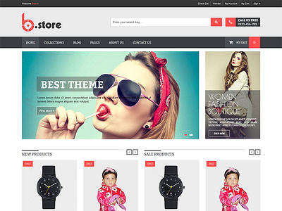 BStore - Responsive eCommerce Shopify Theme accessories bootstrap clothes fashion fashion theme jewellery shoe shopify shoping shopping watch