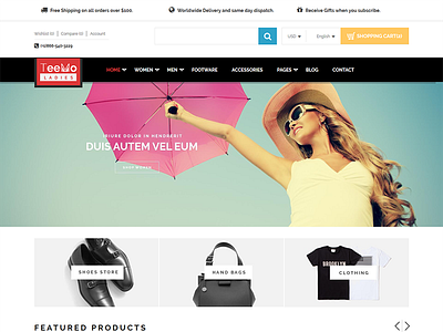 Teemo - Multipurpose Bootstrap eCommerce Template