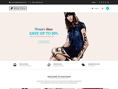  Merceria - Responsive HTML Fashion Template