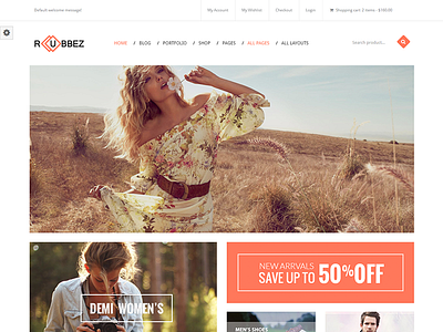 Rubbez - eCommerce, Corporate, Travel HTML5 Templa