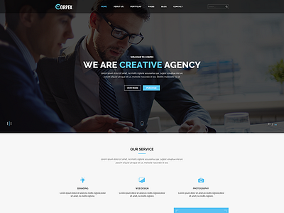 Corpex - Corporate PSD Template clean psd clean templates corporate site psd template simple design web design website templates