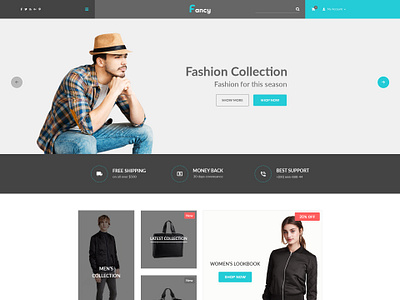 Fancy - eCommerce Fashion Template by DevItems for HasThemes on Dribbble