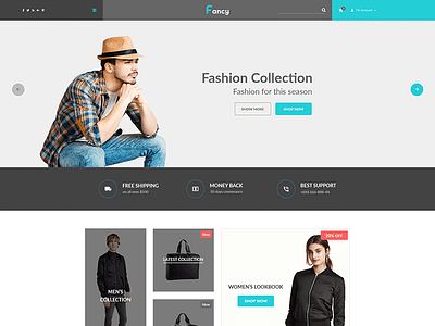 Fancy - eCommerce Fashion Template fashion flowers furniture html5 interior responsive shopping sport technology