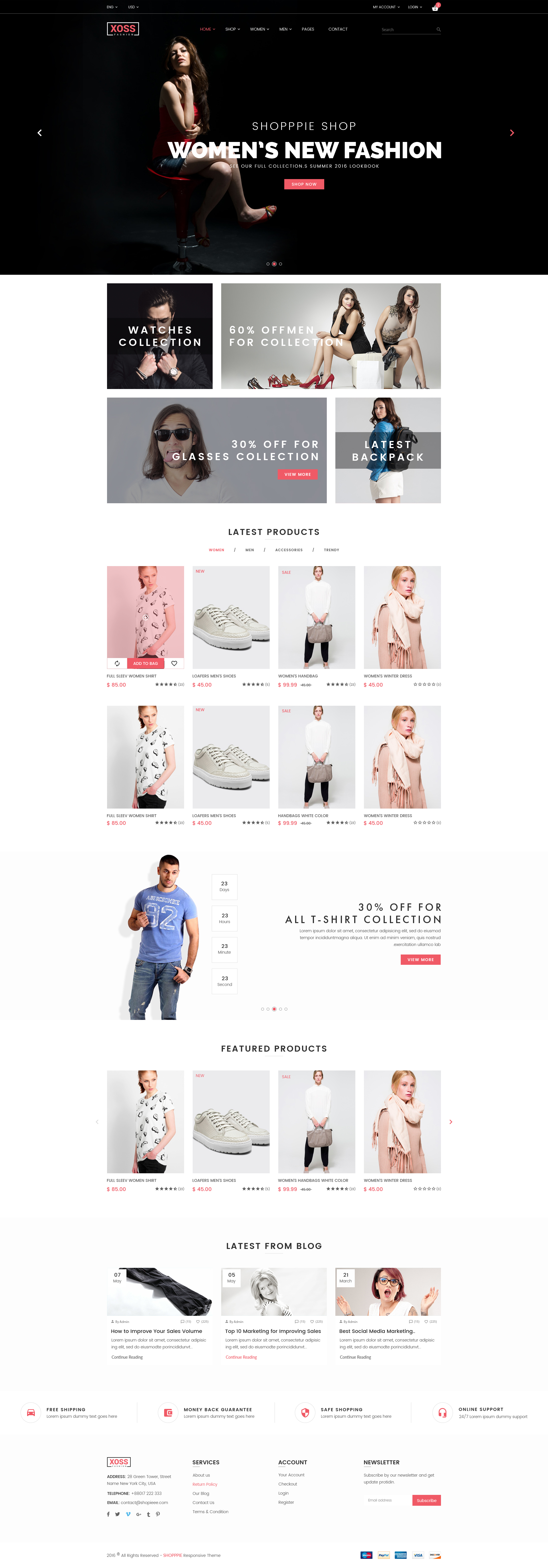 Xoss - eCommerce Fashion Template by DevItems for HasThemes on Dribbble